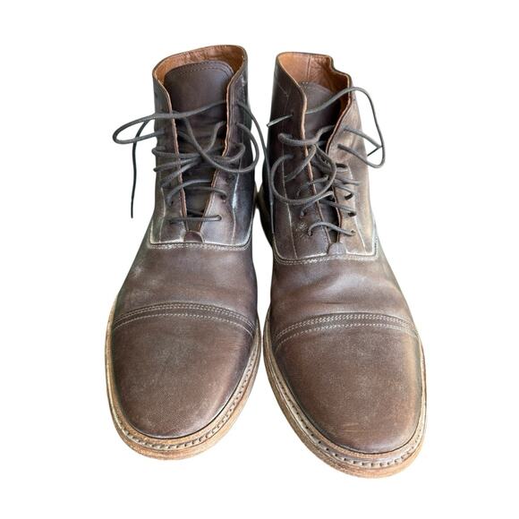 Frye Men’s Leather Dress Boots Size 8 Tyler Lace Up Brown - Picture 1 of 6